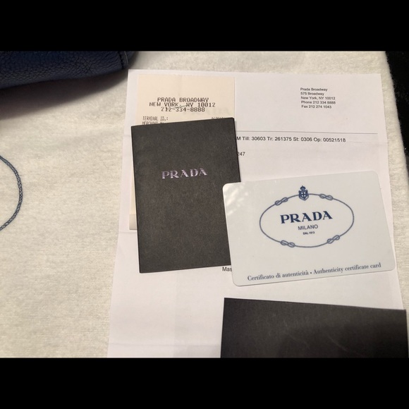 PRADA Vitello Grain Leather Two-Way Tote Bag - Picture 2 of 8